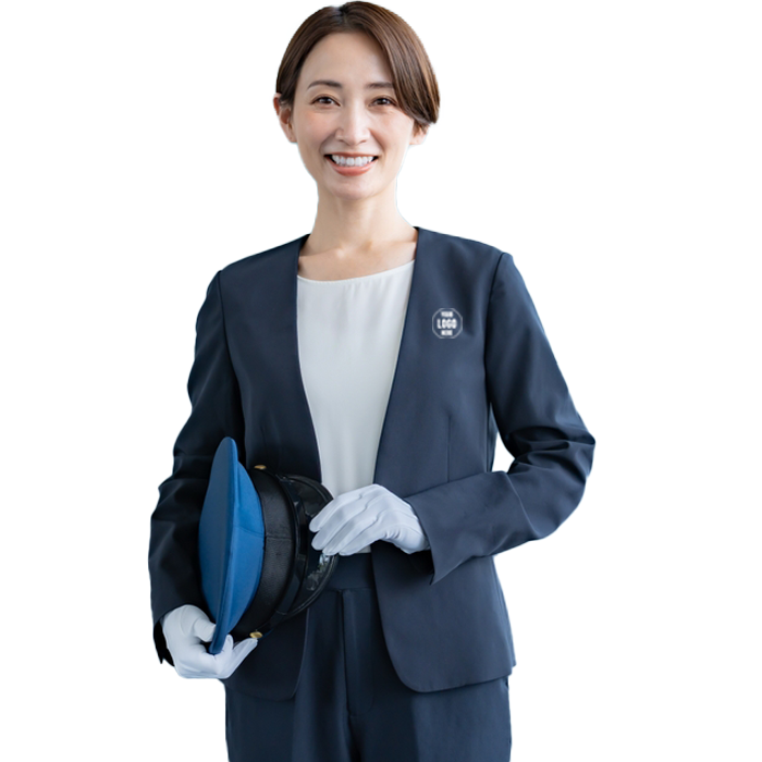 Marineblaue Fahrer-Uniform