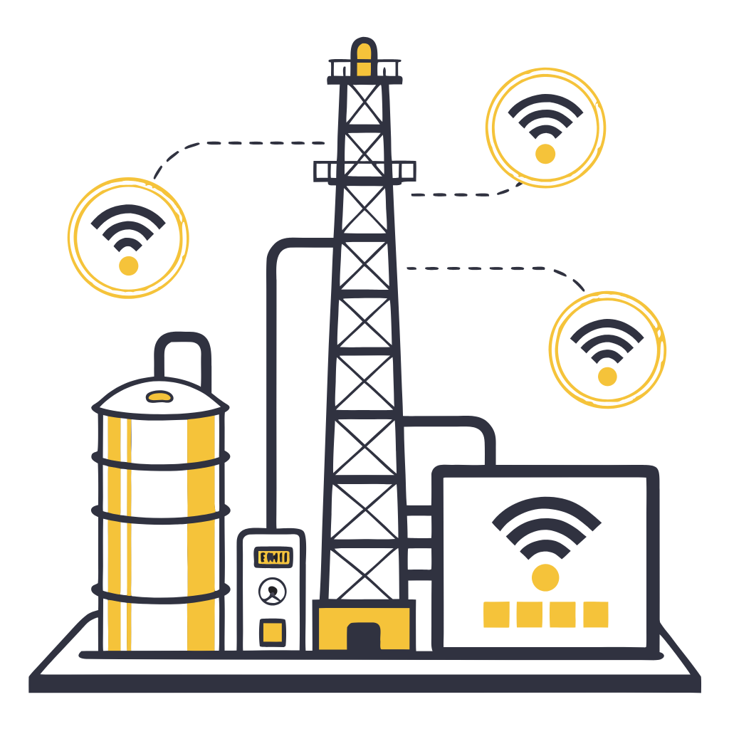 Ölraffinerien mit sensorbasierter Automatisierung