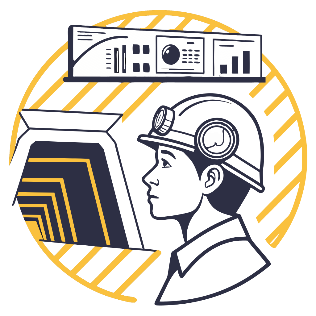 Kontrollzentren im Untertagebergbau