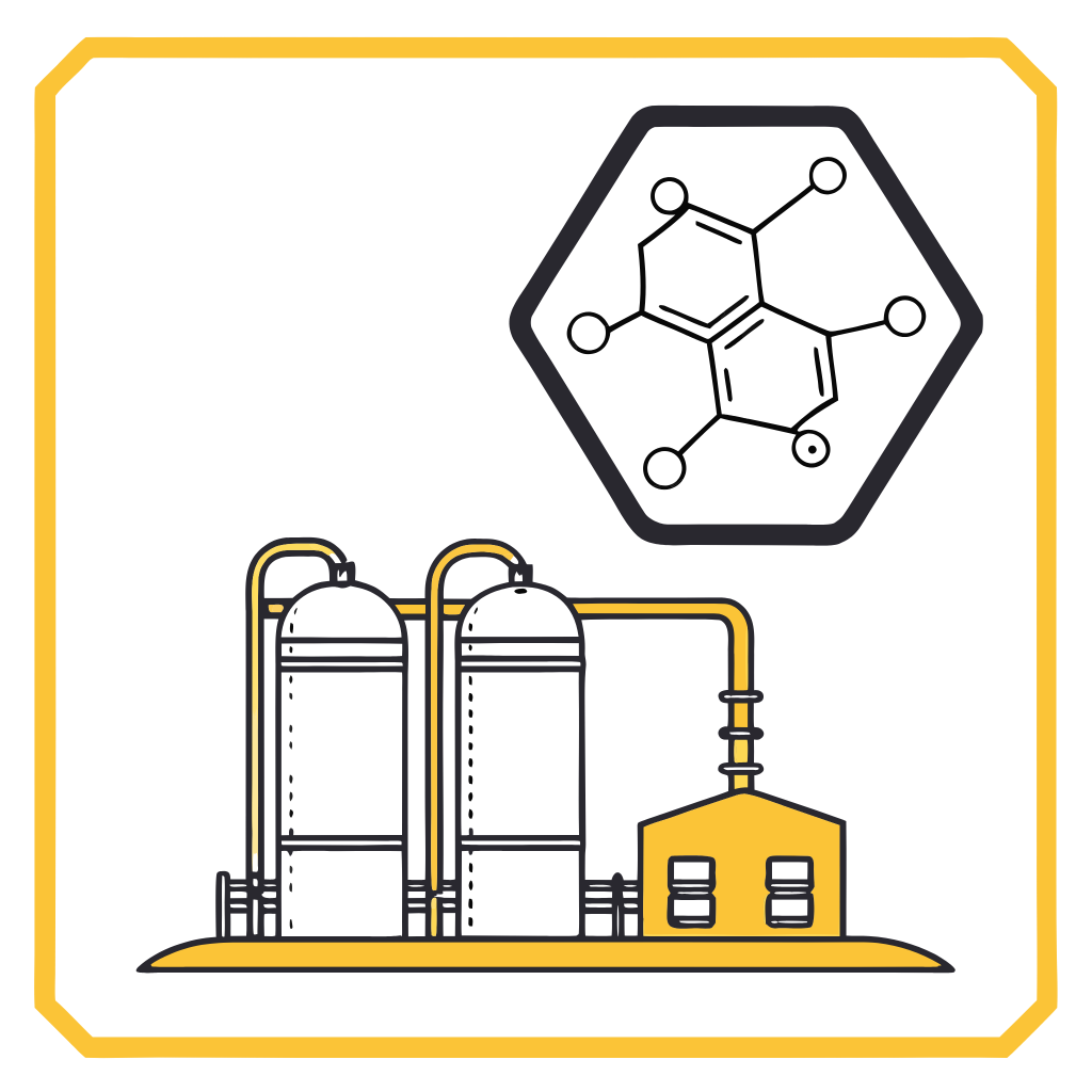 Petrochemische Misch & Polymerisationszonen