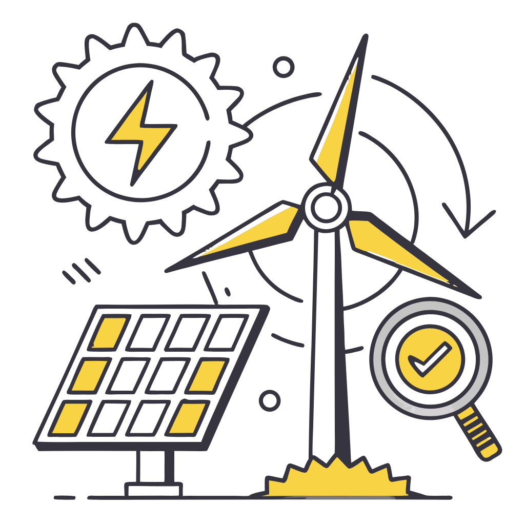 Erneuerbare Energie Komponententests